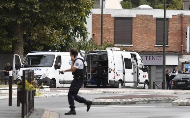 La Policía francesa interviene en Villejuif. 