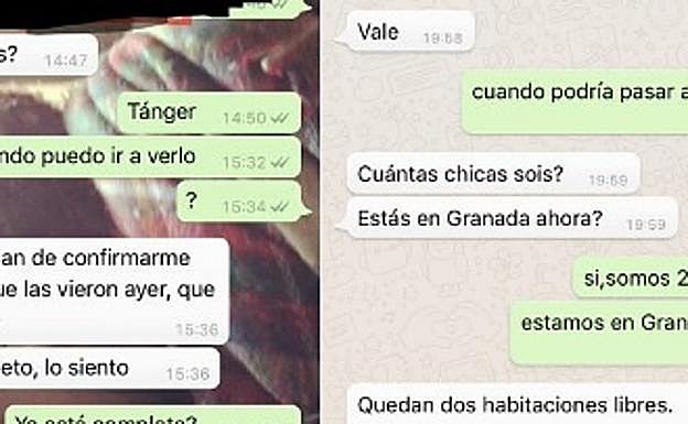 Los 'whatsapps' de una casera de Granada con los que denuncian un caso de racismo en redes sociales