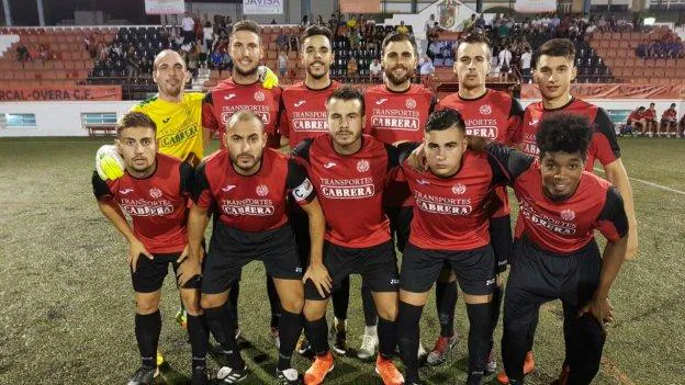 Once inicial del Huércal Overa que venció el pasado miércoles al filial del Lorca FC en la Copa RFEF. 