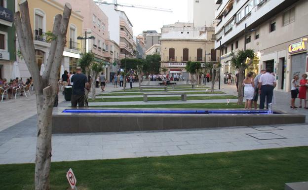 Plaza Marqués de Heredia, lugar donde se produjo el suceso.