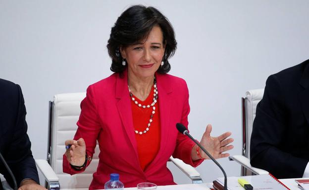 La presidenta del Grupo Santander, Ana Botín. 