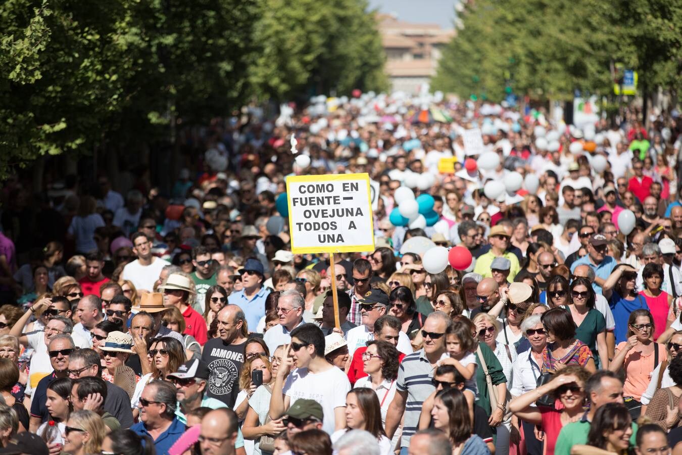 Miles de personas piden en Granada una mejor Sanidad