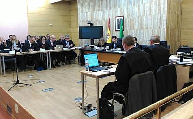Imagen de archivo de una de las sesiones del juicio . 
