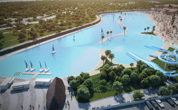Playa artificial que planea construir Rayet en Alovera.