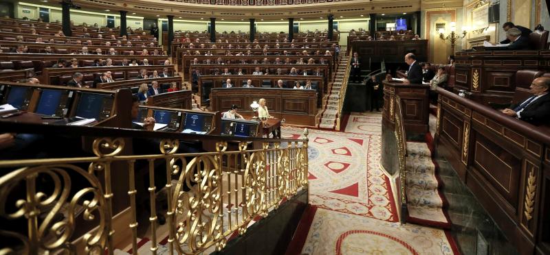 Vista del Congreso de los Diputados.