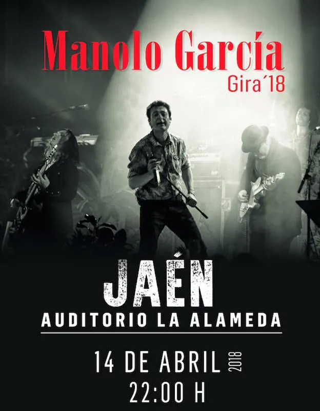 Salen a la venta las entradas para el concierto de Manolo García en Jaén