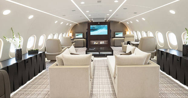 Las espectaculares fotos del avión más lujoso del mundo
