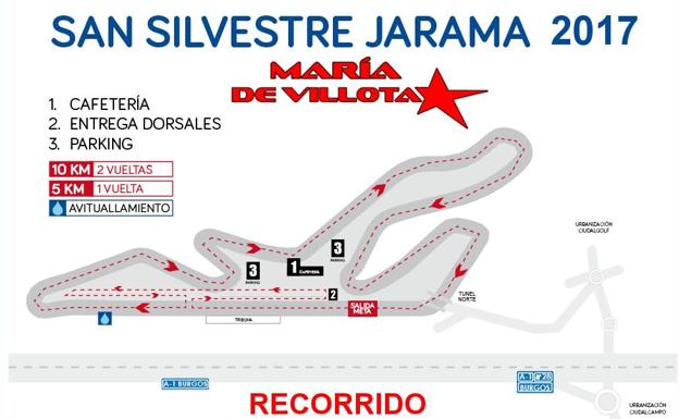 El recorrido de la IV San SIlvestre Jarama.-RACE.
