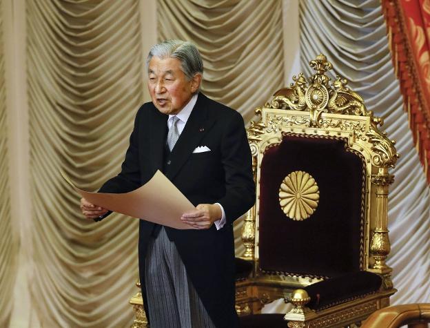 El emperador Akihito.