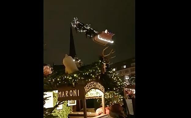 El asombroso vídeo de Papá Noel volando en trineo que se ha hecho viral