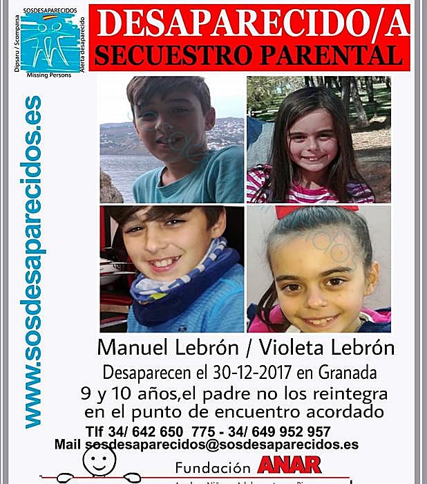 Denuncian el secuestro parental de dos menores de Granada por su padre