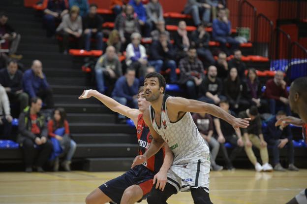 Devin Wright, que la pasada semana estaba con molestias, en el partido ante Baskonia.