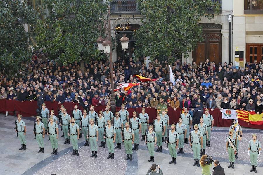 El acto ha repetido el fuerte dispositivo de seguridad de ediciones anteriores en el que han participado policías locales, agentes de la Policía Nacional y antidisturbios
