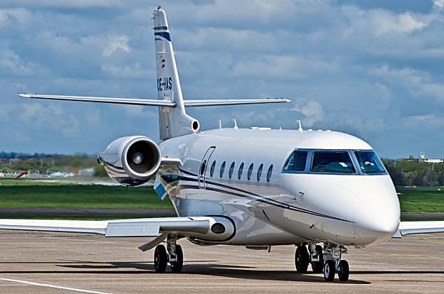 Un Gulfstream G200 como el que ha comprado Antonio Banderas.