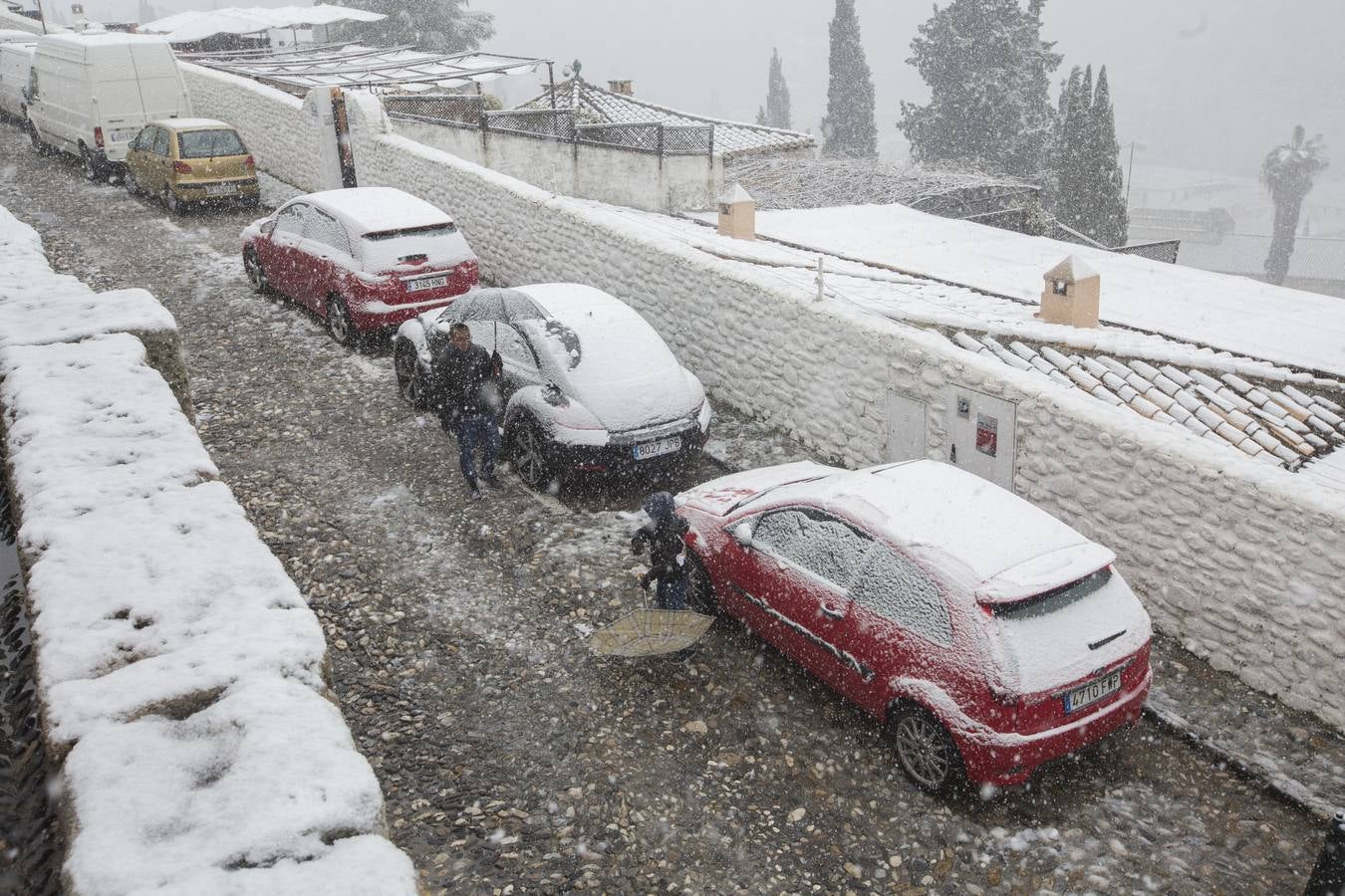Granada lució de blanco el día de Reyes