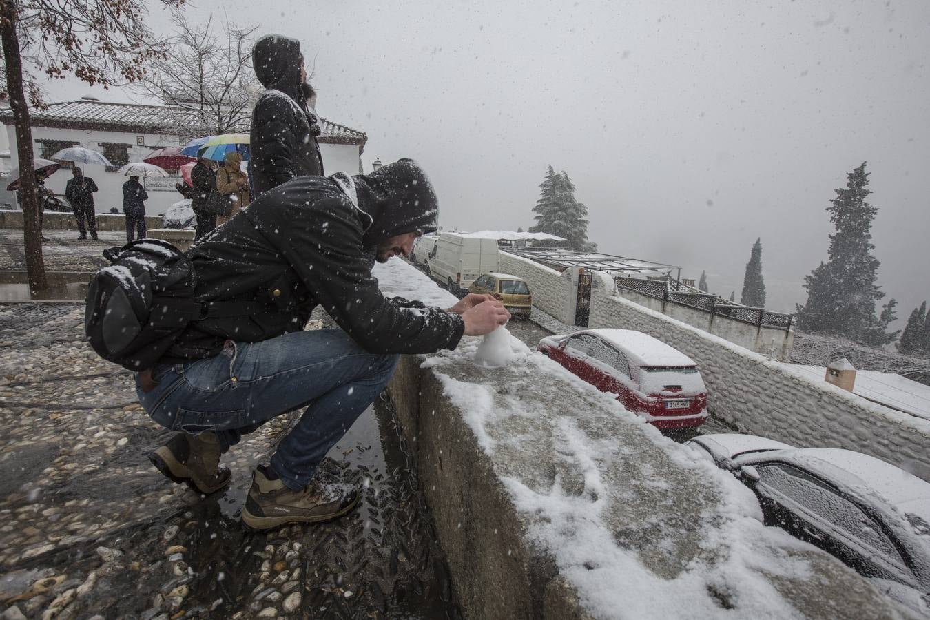 Granada lució de blanco el día de Reyes