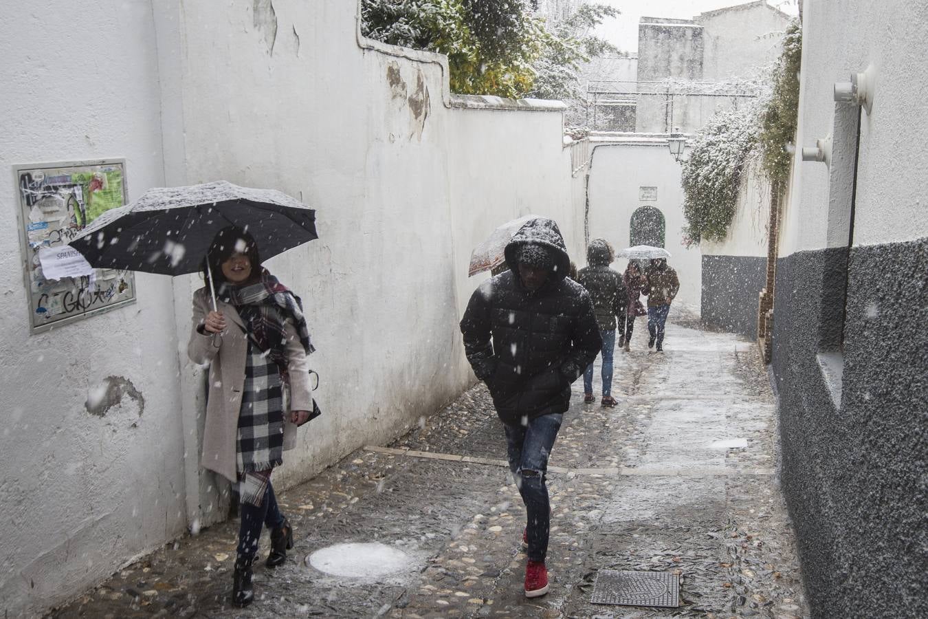Granada lució de blanco el día de Reyes