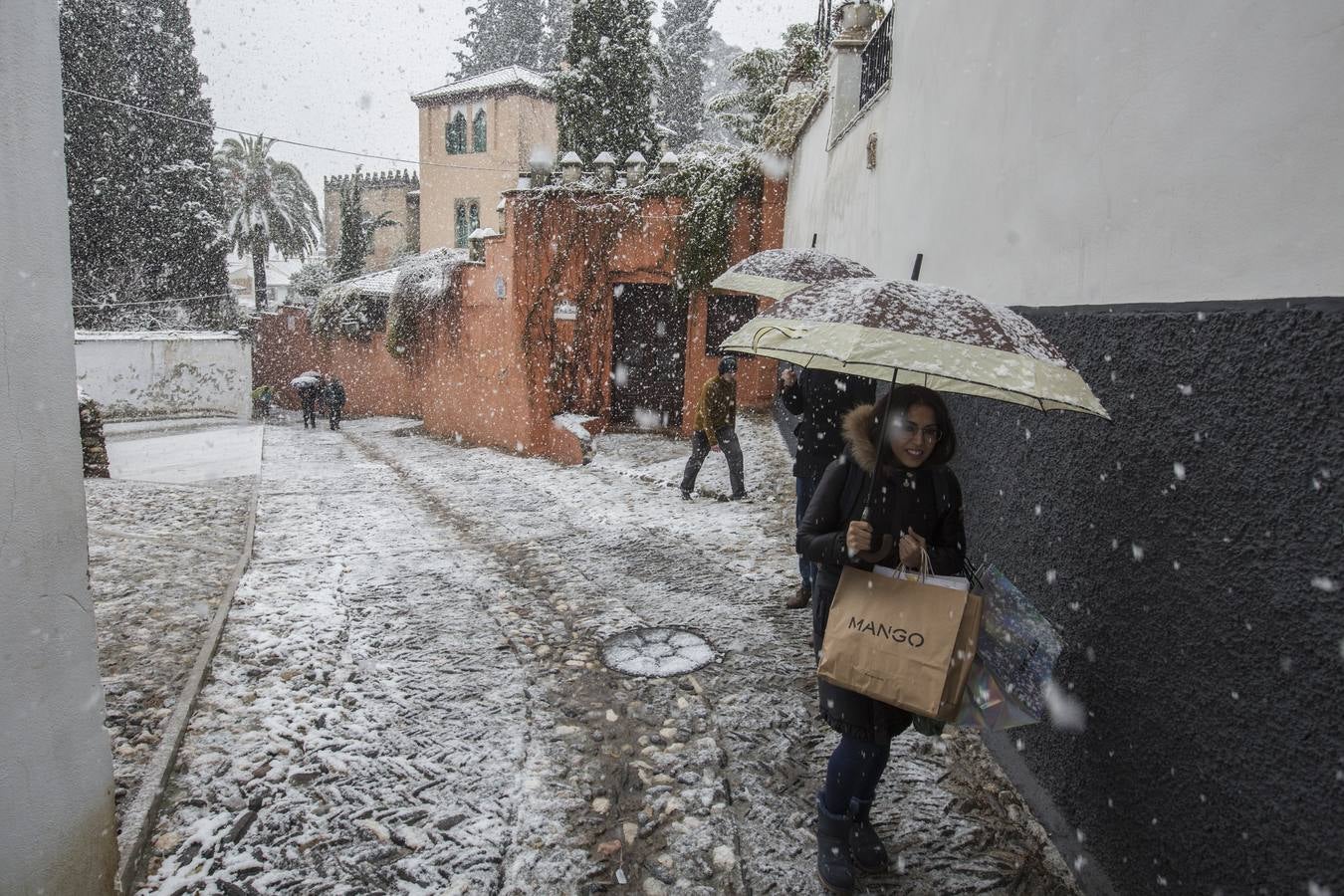 Granada lució de blanco el día de Reyes