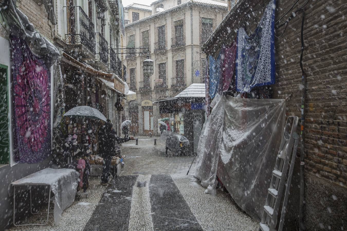 Granada lució de blanco el día de Reyes
