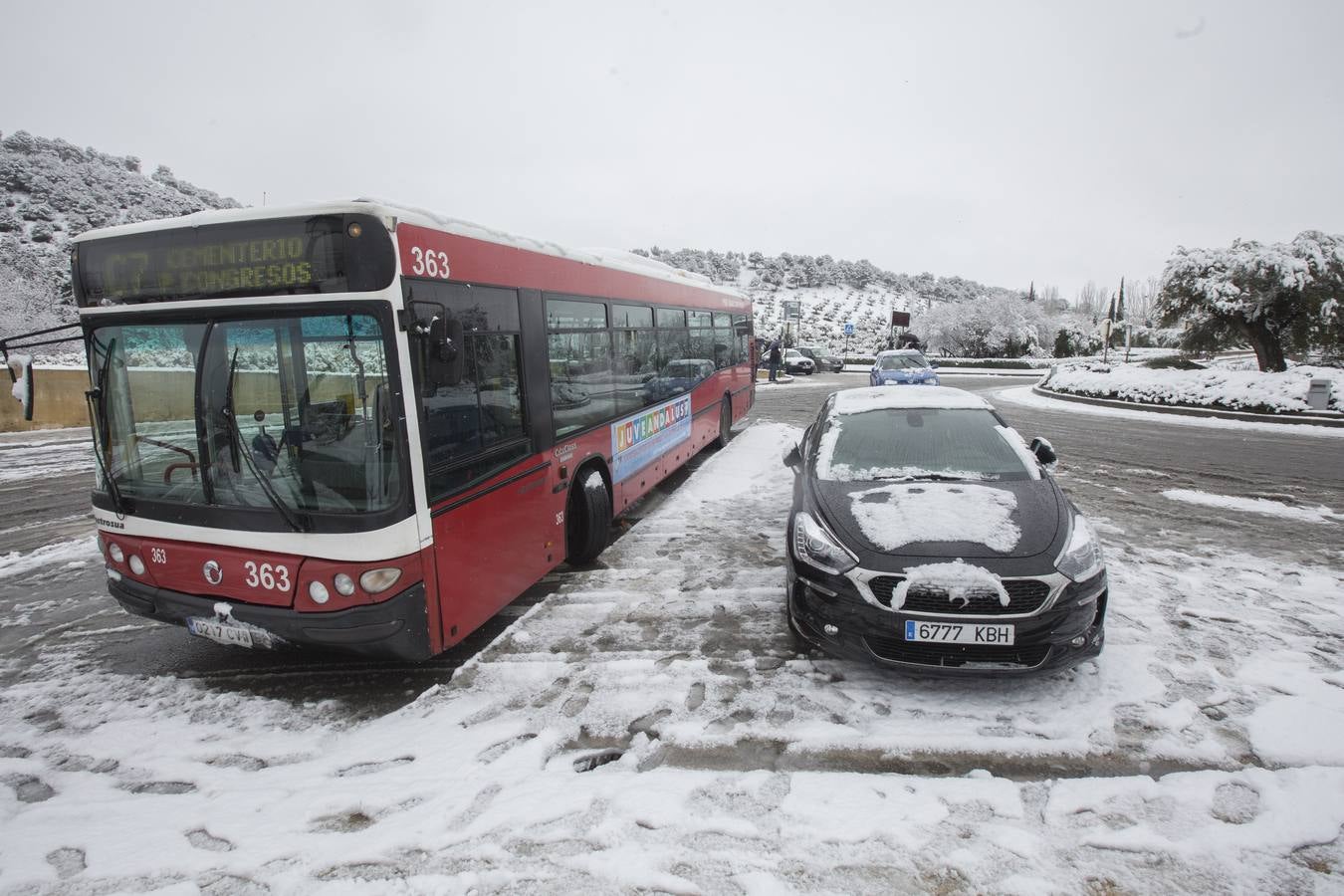 Granada lució de blanco el día de Reyes