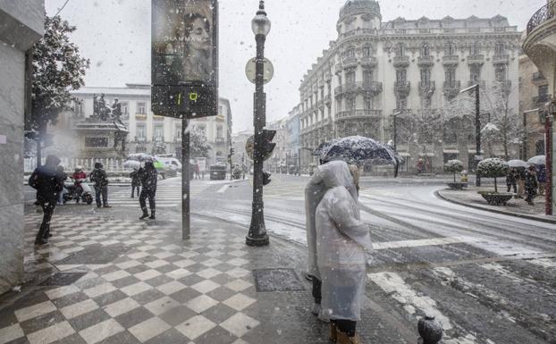 Alerta amarilla por nevadas en Granada