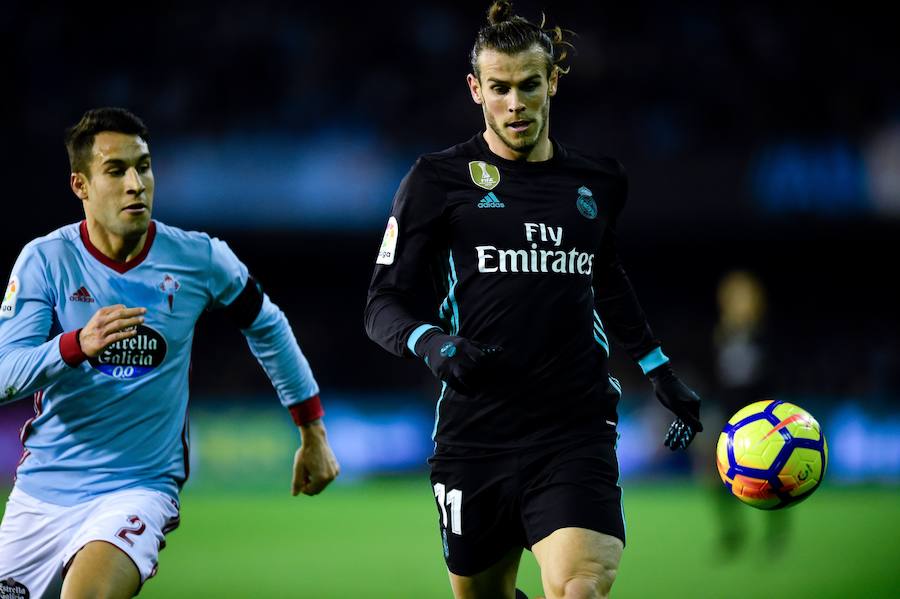 El Real Madrid empató ante el Celta en Balaídos, 2-2, en la jornada 18 de Liga. El cuadro vigués se adelantó con Wass y Bale remontó para los blancos. Sin embargo, Maxi Gómez marcó la igualada en los instantes finales.