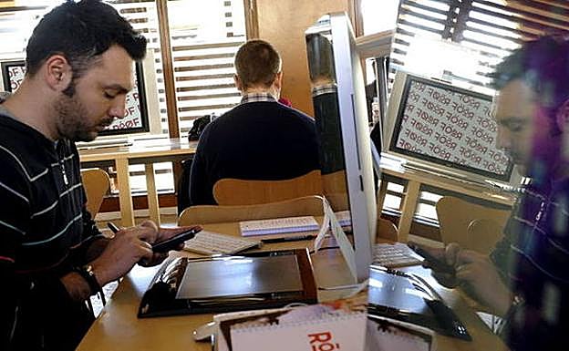 Autónomos en coworking.