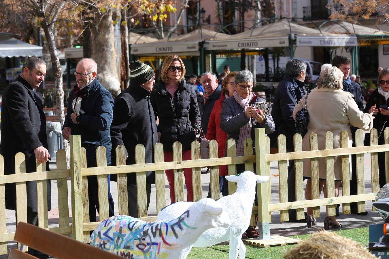 Exposición de más de 20 esculturas de fibra de vidrio en tamaño natural de corderos diseñadas por el escultor Miguel Moreno y decoradas por artistas, una muestra en Puerta Real