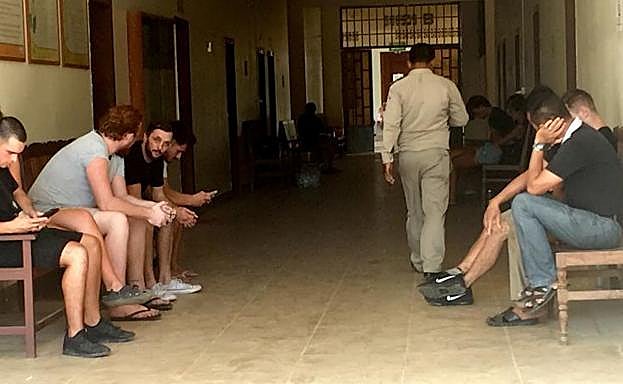 Una imagen de los extranjeros detenidos.