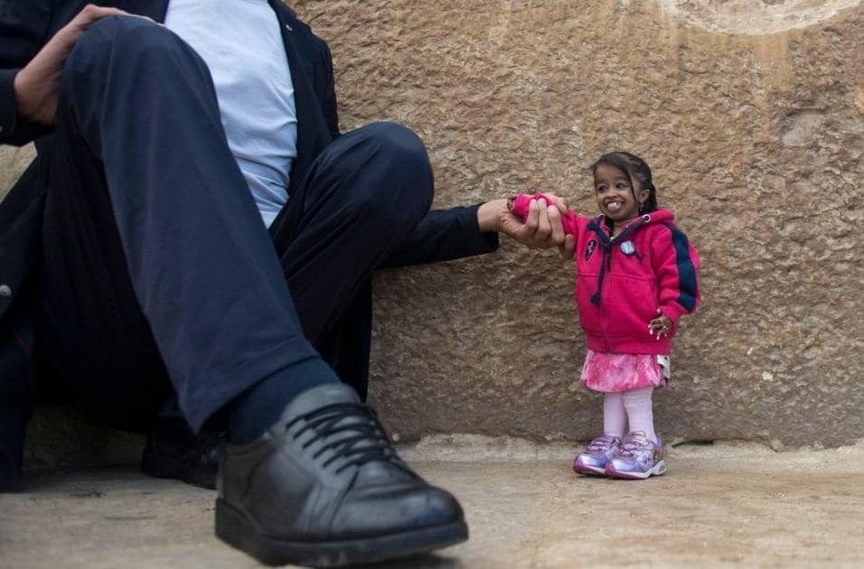 El encuentro de los dos Record Guinness tuvo lugar en la ciudad egipcia de Giza