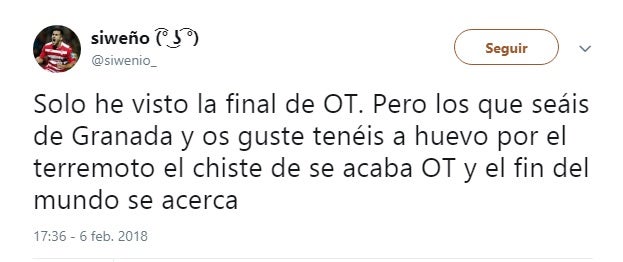 "El suelo ha temblado bajo mis pies", decía uno de los usuarios en Twitter