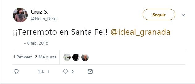 "El suelo ha temblado bajo mis pies", decía uno de los usuarios en Twitter