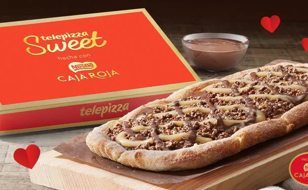 La nueva Telepizza más dulce: con chocolate de la Caja Roja de Nestlé