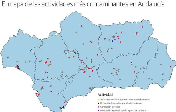 Granada tiene la industria menos contaminante de Andalucía
