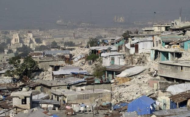 Vista de uno de los vecindarios en Haití tras el terremoto de 2010.