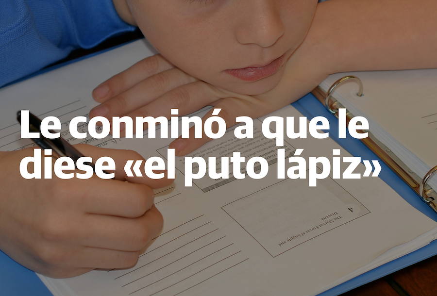 Perder la paciencia y las formas con un hijo mientras hace los deberes puede tener consecuencias penales. Un padre de Granada lo acaba de comprobar. Se ha convertido en protagonista de una sentencia que le impone 8 días de localización permanente por vejar a su vástago ante sus dificultades para resolver un problema de matemáticas. Le llegó a llamar «alcornoque» y «julandrón» y, su hermana, que estaba delante, lo grabó con el móvil y se lo mandó a su madre. La pareja está divorciada
