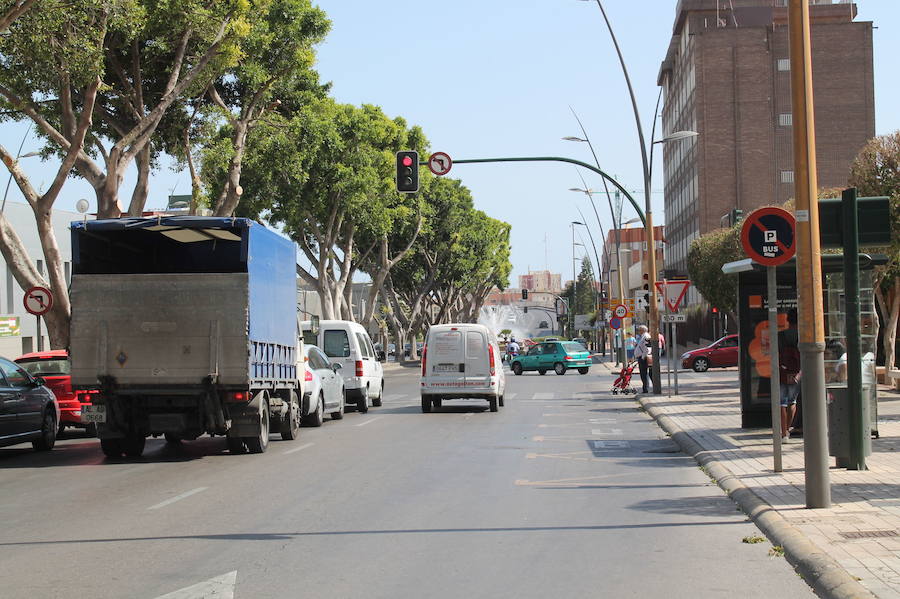 Avenida del Mediterráneo en el municipio de Almería. 