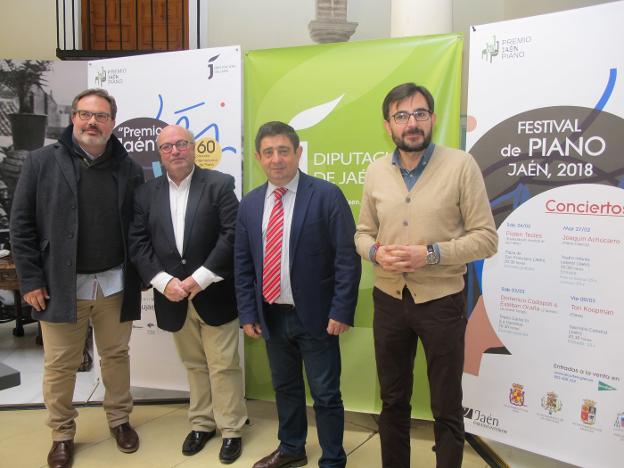 Presentación ayer del I Festival de Piano de Jaén.