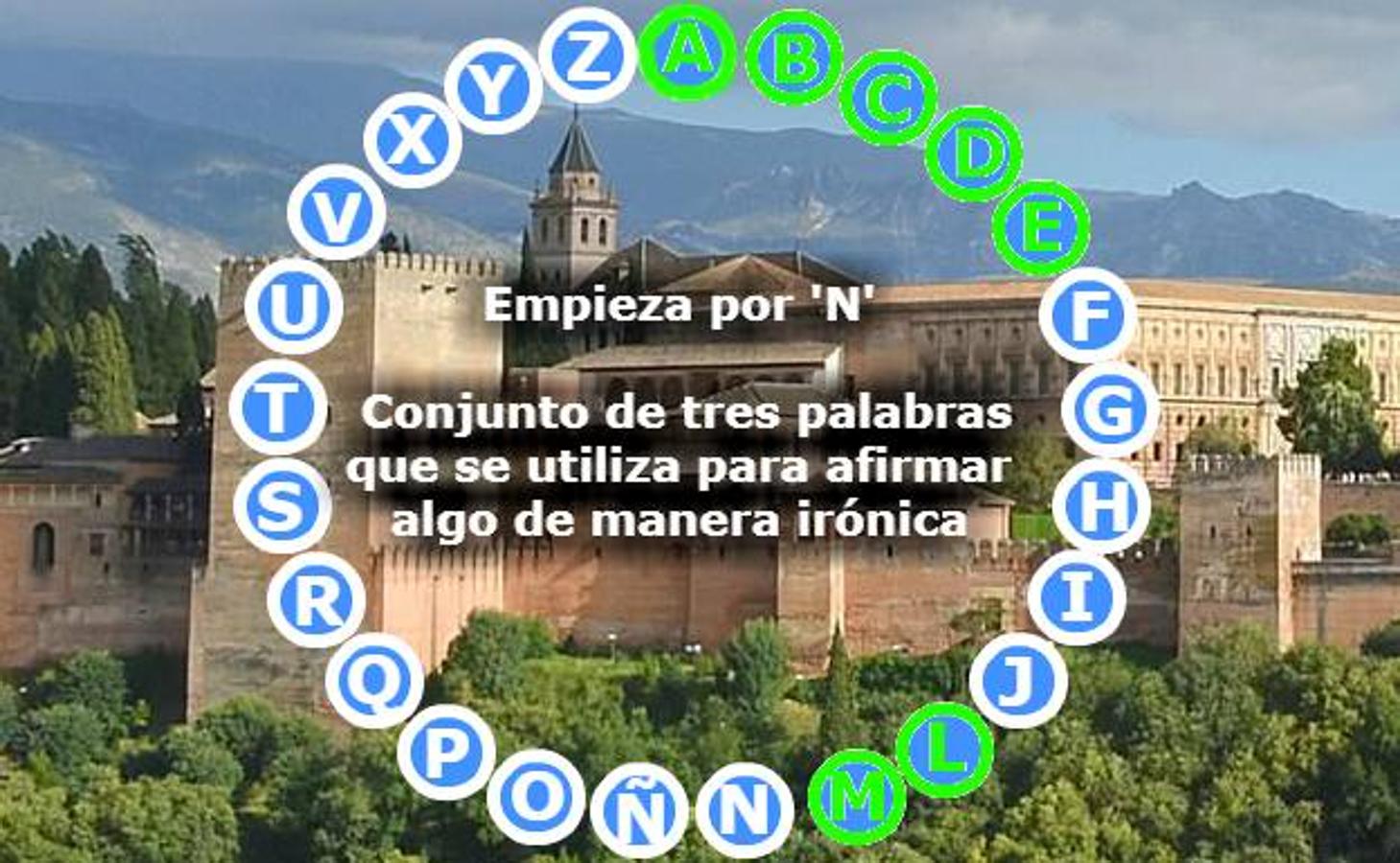 Si Granada tuviera su propio 'Pasapalabra' seguro que las preguntas se parecerían mucho a esto