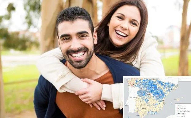 El mapa de las ciudades donde más se 'liga': ¿qué probabilidad tienes de encontrar pareja?