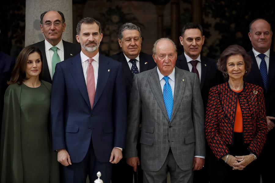 Foto de grupo del acto celebrado en el Palacio de El Pardo.