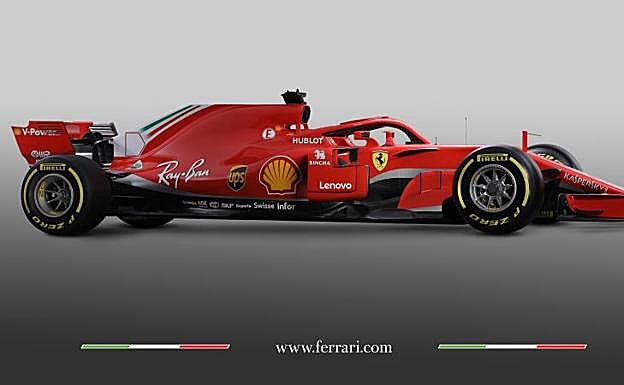 El nuevo monoplaza de Ferrari, el SF71H. 