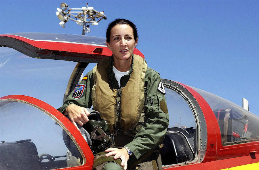 Rosa María García-Malea. Piloto del Ejército del Aire