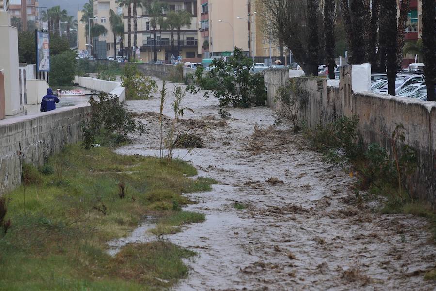 Las lluvias están dejando estampas como esta en toda la Costa Tropical