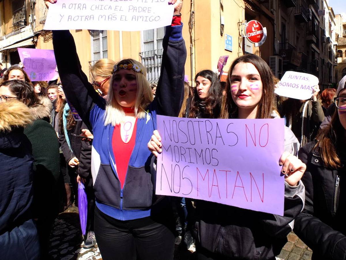 Así ha transcurrido la manifestación por el Día de la Mujer en Jaén