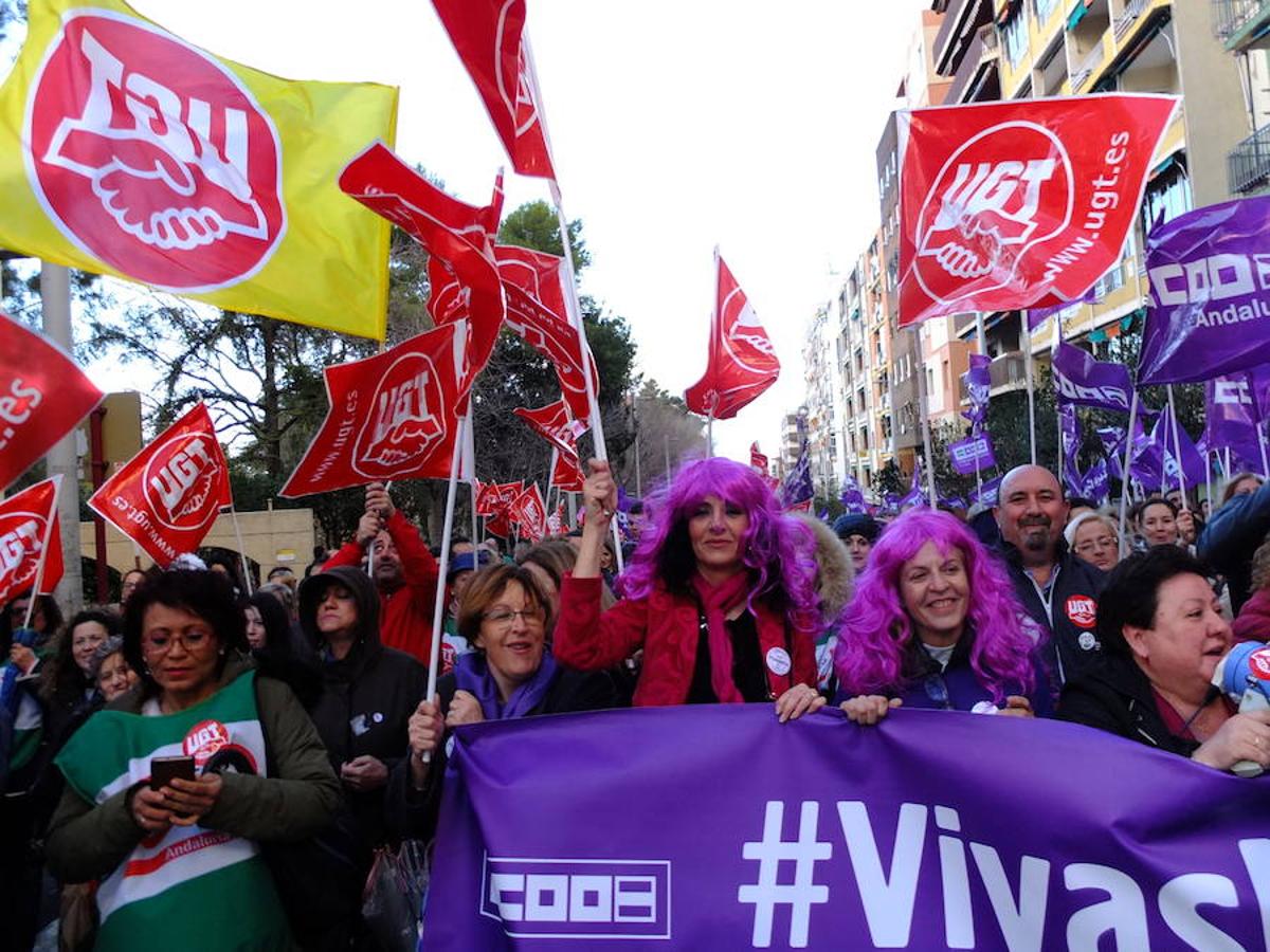 Así ha transcurrido la manifestación por el Día de la Mujer en Jaén