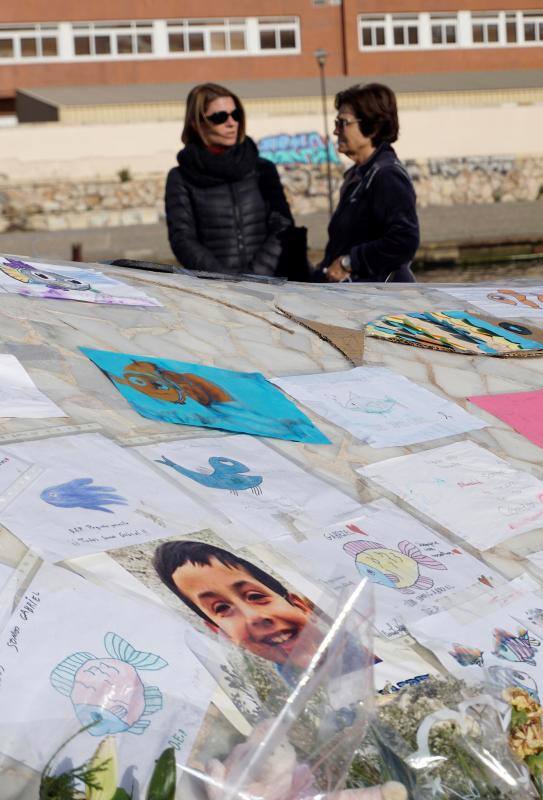 Este es el lugr donde personas de toda España homenajean al pequeño asesinado