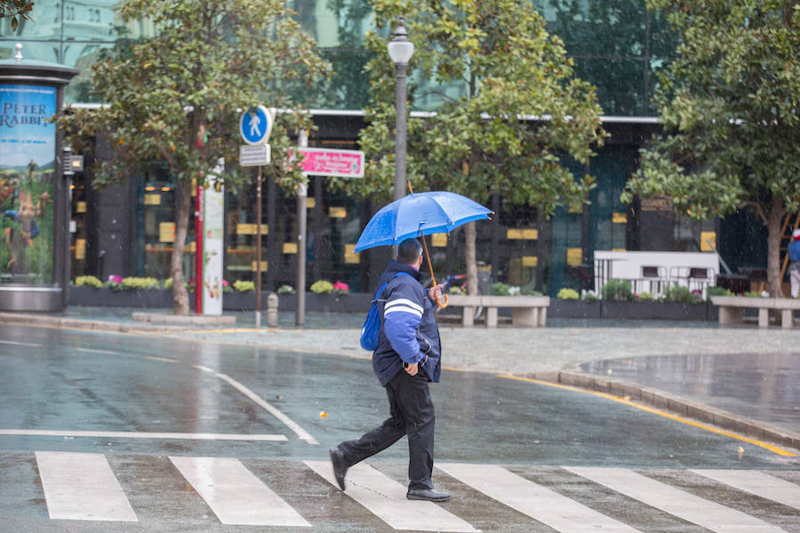 Este martes 20 de marzo ha llovido, casi nevado y ha salido el sol en cuestión de minutos