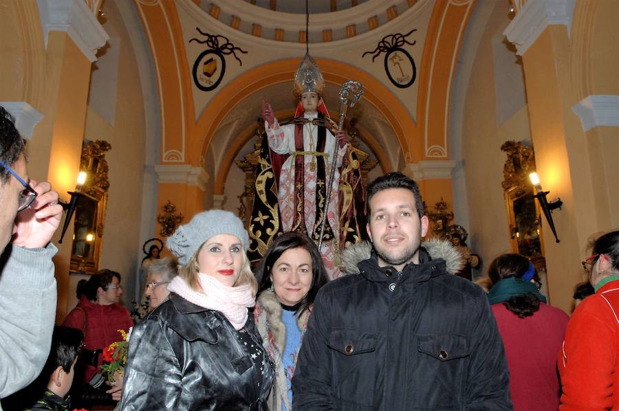 Trasladan la imagen de San Blas de Dúrcal a su ermita