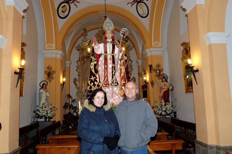 Trasladan la imagen de San Blas de Dúrcal a su ermita